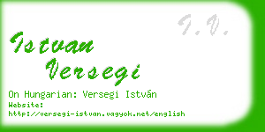 istvan versegi business card